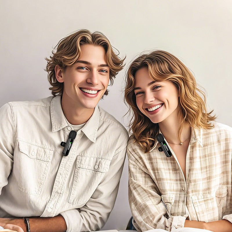 Micrófono inalámbrico de solapa Dual Mic USB-C Y para IP Hoco L20A