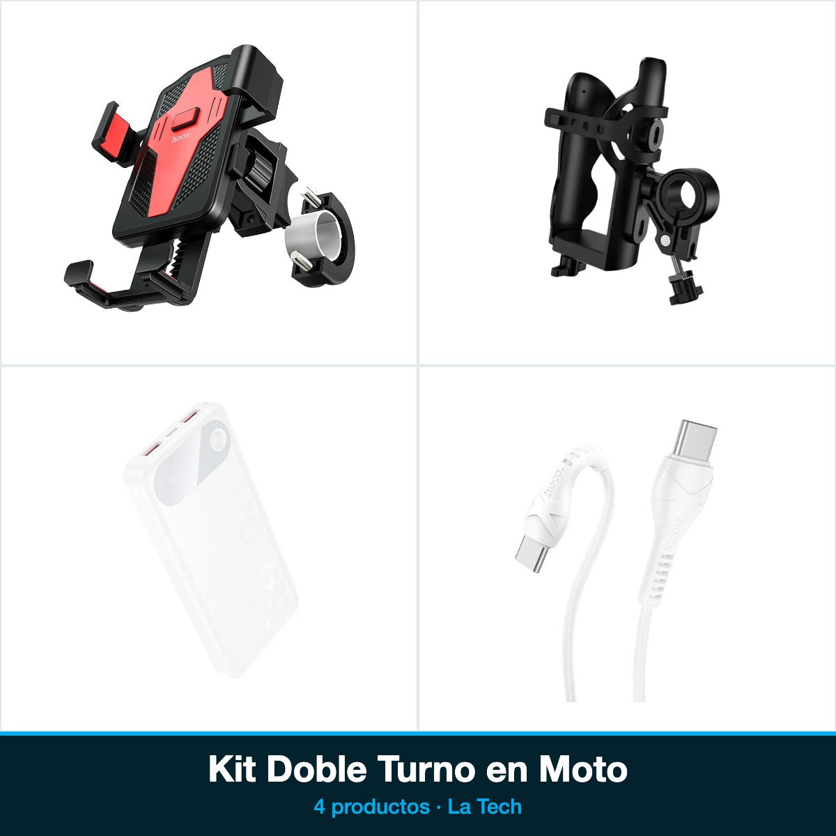 Kit Doble Turno en Moto — contenido del pack