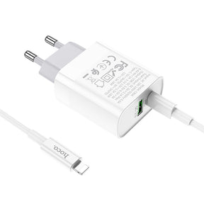 Cargador Hoco C80A 20W  3.0 Lightning